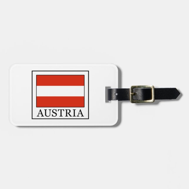 Etiqueta Para Maletas Austria (Frente Horizontal)