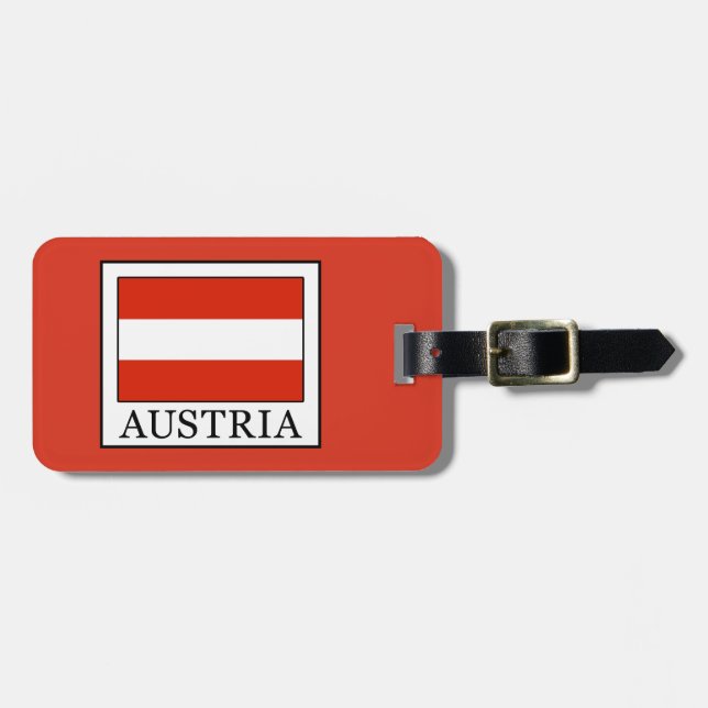 Etiqueta Para Maletas Austria (Frente Horizontal)