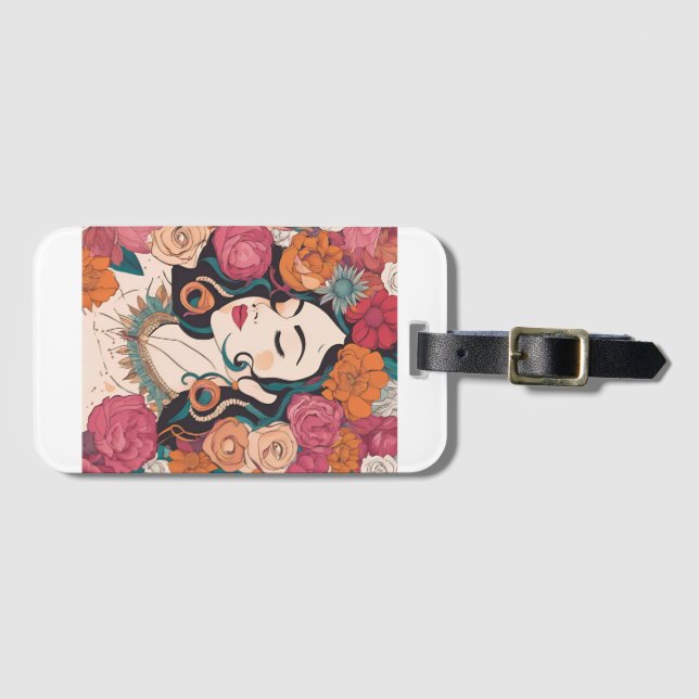 Etiqueta Para Maletas Autoamor y empoderamiento (Anverso horizontal)