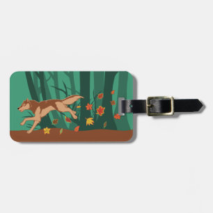 Etiqueta Para Maletas Autumn Wolf