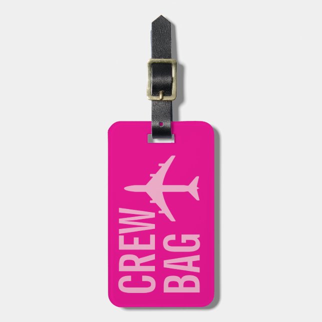 Etiqueta Para Maletas Auxiliar de vuelo (Frente Vertical)