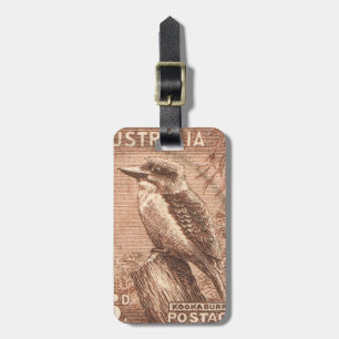 Etiqueta Para Maletas Ave Kookaburra de Australia