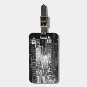 Etiqueta Para Maletas Avenida del norte de Michigan en Chicago después