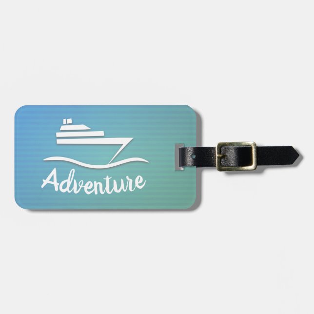 Etiqueta Para Maletas Aventura (Frente Horizontal)