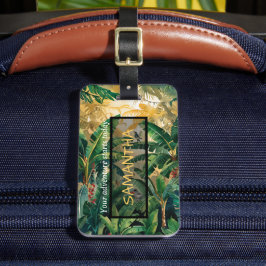 Etiqueta Para Maletas AVENTURA BANANA JUNGLE NOMBRE PERSONALIZADO etique