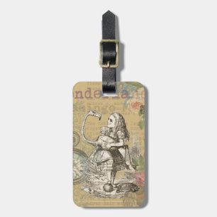 Etiqueta Para Maletas Aventuras de Alicia en el País de las Maravillas F