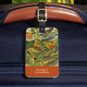 Etiqueta Para Maletas Aves de Norteamérica   Gustav Mü tzel Lumaletas E