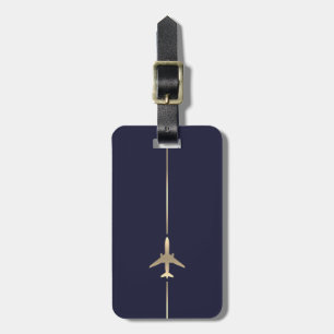 Etiqueta Para Maletas Aviación minimalista