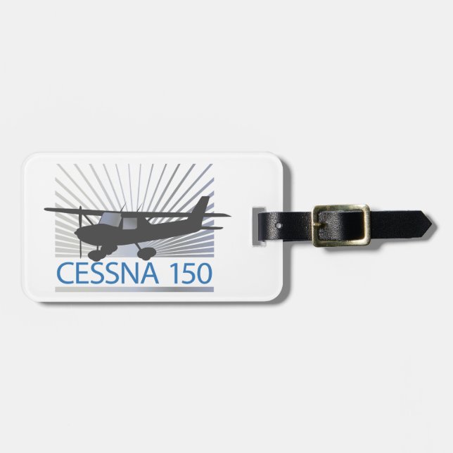 Etiqueta Para Maletas Avión Cessna 150 (Frente Horizontal)