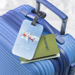 Etiqueta Para Maletas Avión de acuarela dulce<br><div class="desc">El hecho de disponer de una etiqueta para el equipaje de diseño puede marcar la diferencia en los viajes. Incluso un pequeño accesorio como una etiqueta para el equipaje puede añadir un empuje extra de estilo personal a una experiencia de viaje mundana, a menudo desafiante. Una etiqueta para el equipaje...</div>