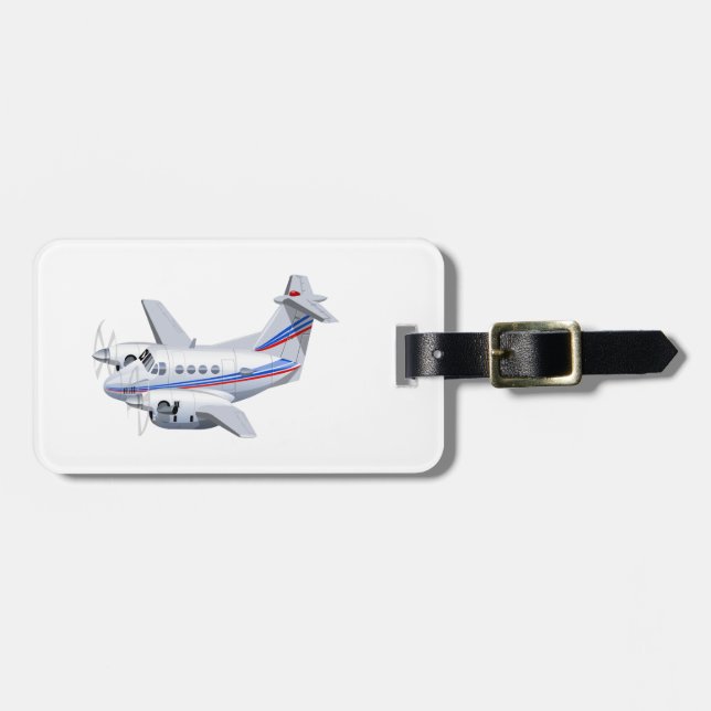 Etiqueta Para Maletas avión personalizado (Frente Horizontal)