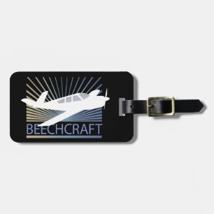 Etiqueta Para Maletas Aviones de Beechcraft
