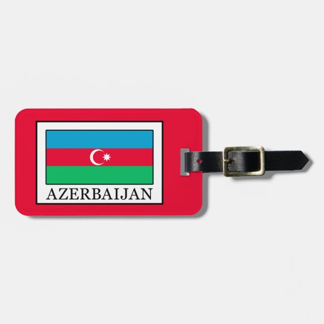 Etiqueta Para Maletas Azerbaiyán (Frente Horizontal)