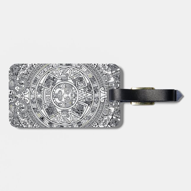 ETIQUETA PARA MALETAS AZTEC O MÉXICO (Atrás Horizontal)