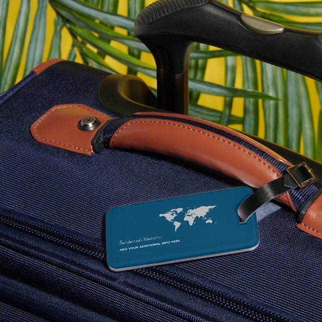Etiqueta Para Maletas Azul (Reverso In Situ 1)