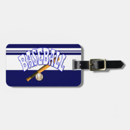 Etiqueta Para Maletas Azul del béisbol