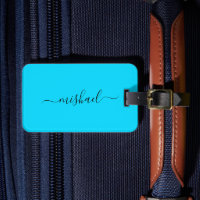 Azul neón, tipografía, personalización