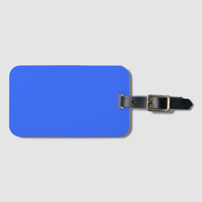 Etiqueta Para Maletas Azul ultramarino (Anverso horizontal)