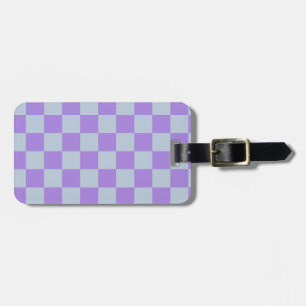 Etiqueta Para Maletas Azul y lavanda suaves y bajo control
