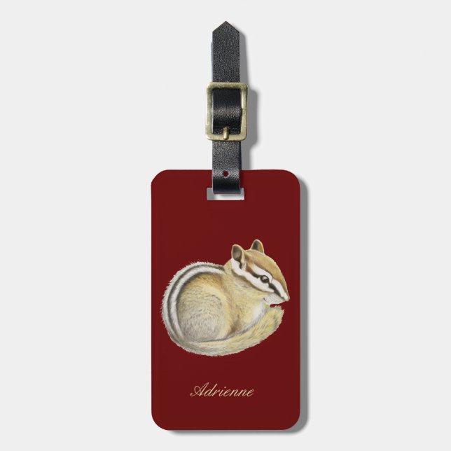 Etiqueta Para Maletas Baby Chipmunk (Frente Vertical)