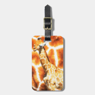 Etiqueta Para Maletas Baby Giraffe