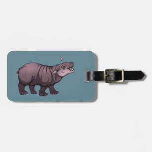 Etiqueta Para Maletas Baby Pigmy Hippo
