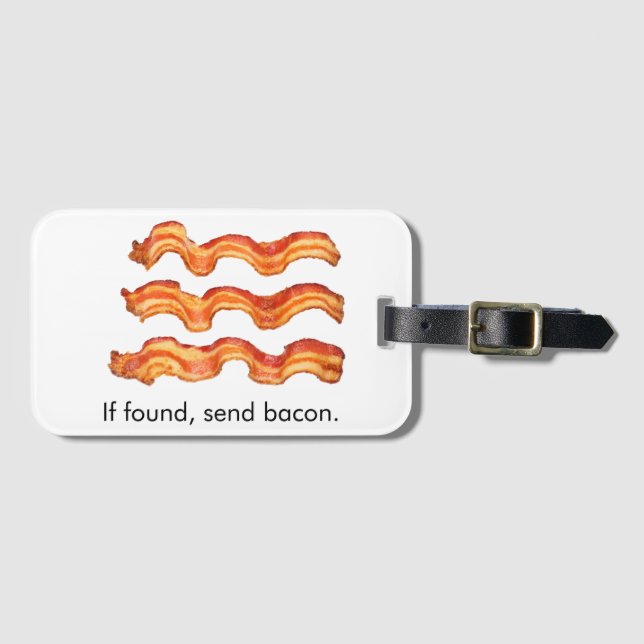 Etiqueta Para Maletas Bacon (Anverso horizontal)