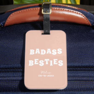 Etiqueta Para Maletas Badass Bestis Graciosa Bridesmaid Favor Photo Gift