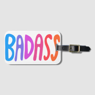 Etiqueta Para Maletas BADASS Colorful Guay & Fun Stripes WHITE