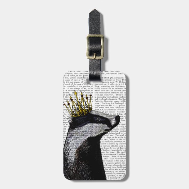 Etiqueta Para Maletas Badger King (Frente Vertical)