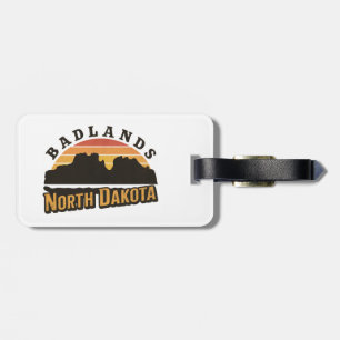 Etiqueta Para Maletas Badlands North Dakota Retro