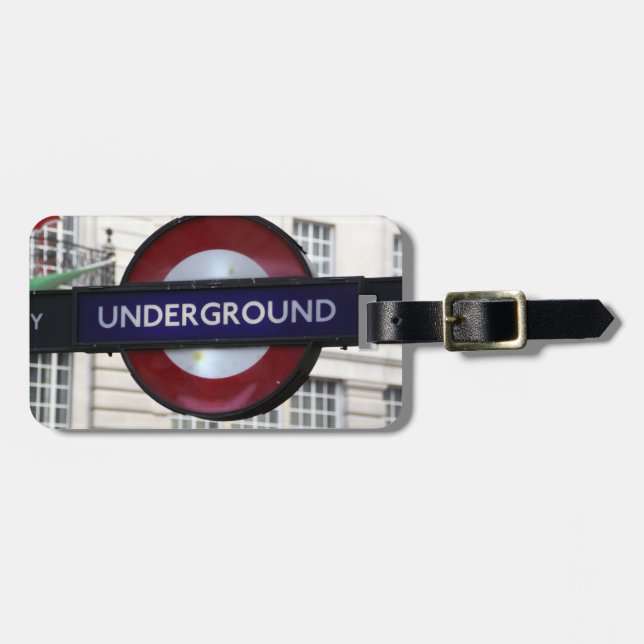 Etiqueta Para Maletas Bagage Label Underground (Frente Horizontal)