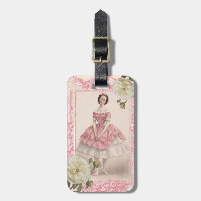 Etiqueta Para Maletas Bailarina (Frente Vertical)