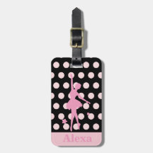 Bailarina bonita personalizada lunares