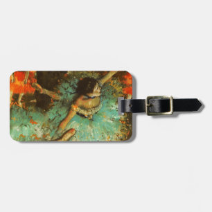 Etiqueta Para Maletas Bailarina Danza Bailarina Verde Borde Degas Pintur