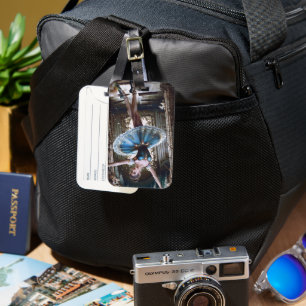 Etiqueta Para Maletas Bailarina de ballet en tutu azul