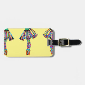 Etiqueta Para Maletas Bailarina feliz