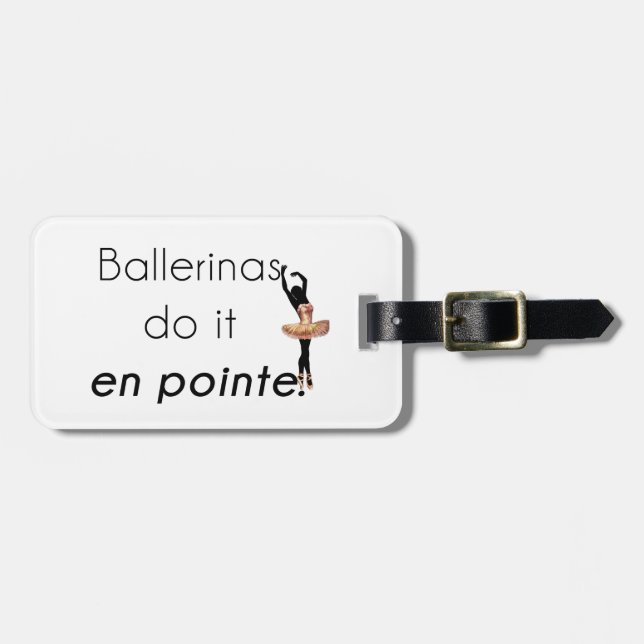 Etiqueta Para Maletas Bailarinas así! (Frente Horizontal)