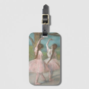 Etiqueta Para Maletas Bailarinas en rosa Edgar Degas