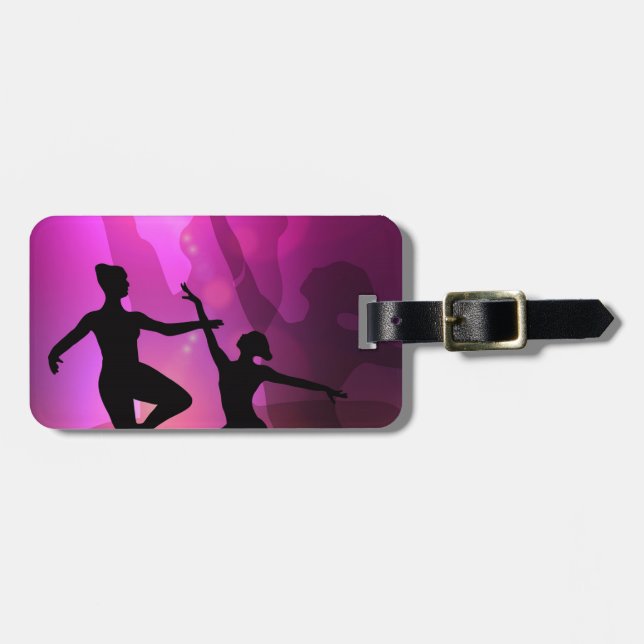Etiqueta Para Maletas Bailarines de ballet (Frente Horizontal)