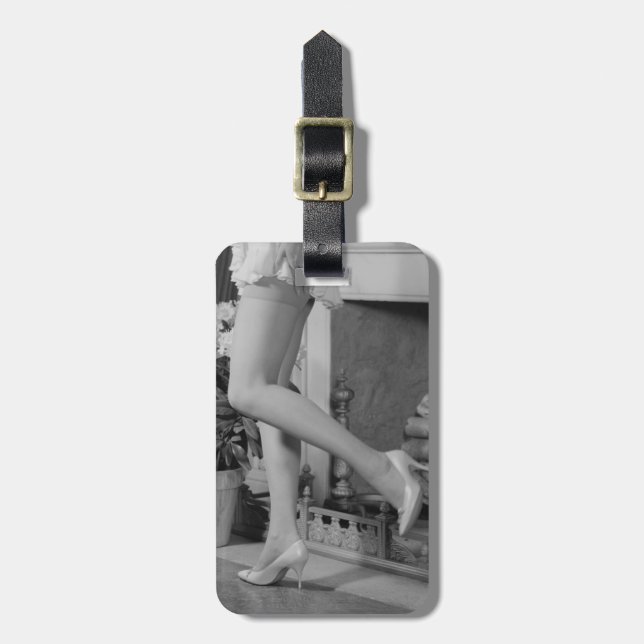 Etiqueta Para Maletas Baile de la mujer (Frente Vertical)