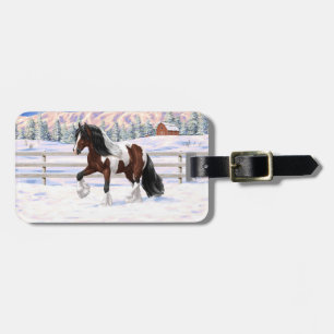 Etiqueta Para Maletas Baile De Vino Gitano Vanner Borrador De Caballo En