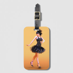 Etiqueta Para Maletas Baile Flapper Vintage