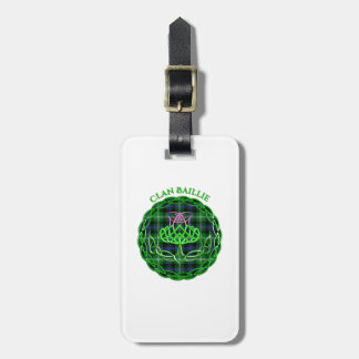 Etiqueta Para Maletas Baillie Scottish Tartán Celtic Thistle