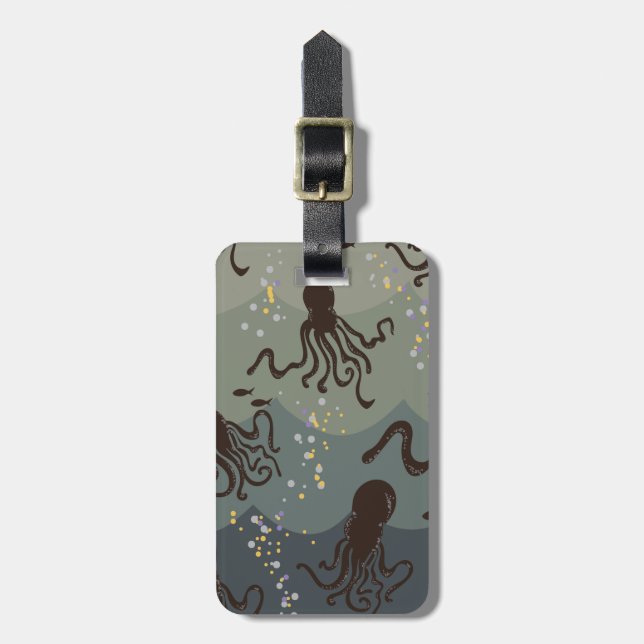Etiqueta Para Maletas Bajo El Mar (Frente Vertical)