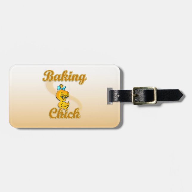 Etiqueta Para Maletas Baking Chick (Frente Horizontal)