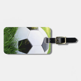 Etiqueta Para Maletas Ball de fútbol clásico