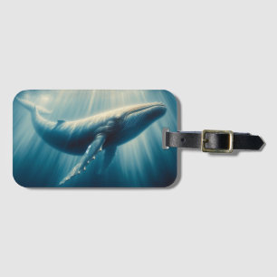 Etiqueta Para Maletas ballena costera/náutica