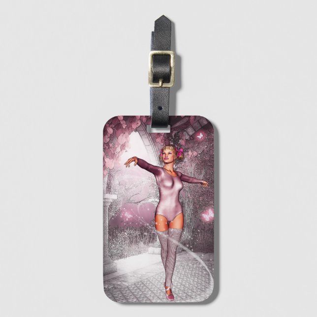 Etiqueta Para Maletas Ballerina encantada (Anverso vertical)