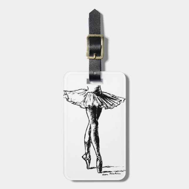 Etiqueta Para Maletas Ballet (Frente Vertical)